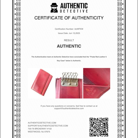 Prada Maroon 6 Key Authentic Holder Case - Picture 14 of 14